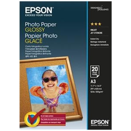 EPSON Photo Paper Glossy A3 20 listů, C13S042536