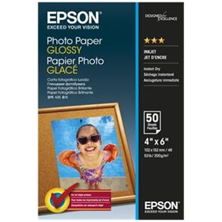 EPSON Photo Paper Glossy 10x15cm 50 listů, C13S042547
