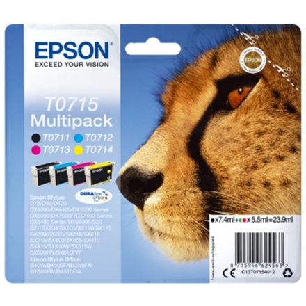 Epson Multipack 4-colours T0715 DURABrite UltraInk, C13T07154012 - originální