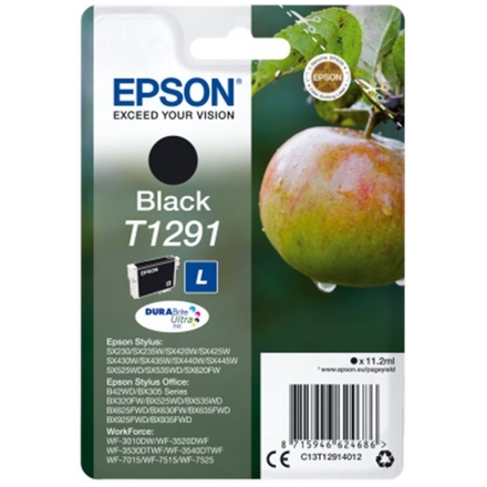 Epson Singlepack Black T1291 DURABrite Ultra Ink, C13T12914012 - originální