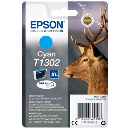 Epson Singlepack Cyan T1302 DURABrite Ultra Ink, C13T13024012 - originální