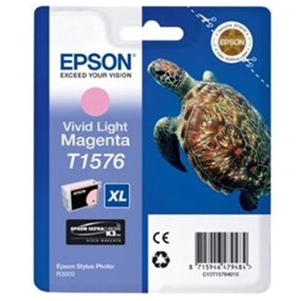 EPSON T1576 Vivid light magenta Cartridge R3000, C13T15764010 - originální