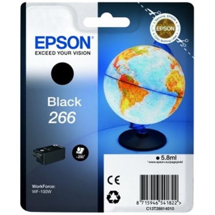 EPSON Singlepack Black 266 ink cartridge, C13T26614010 - originální