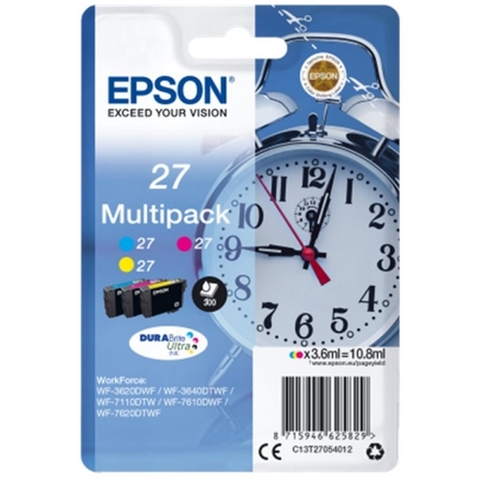 Epson Multipack 3-colour 27 DURABrite Ultra Ink, C13T27054012 - originální