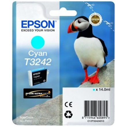 EPSON T3242 Cyan, C13T32424010 - originální