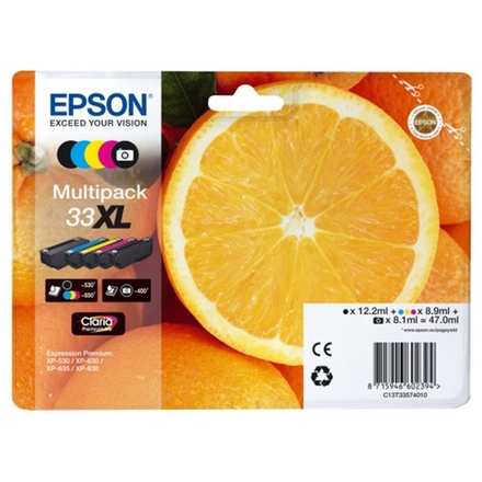 EPSON Multipack 5-colours 33XL Claria Premium Ink, C13T33574011 - originální