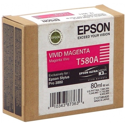Epson T580A00 Vivid Magenta (80 ml), C13T580A00 - originální