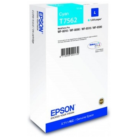 Epson Ink cartridge Cyan DURABrite Pro, size L, C13T756240 - originální