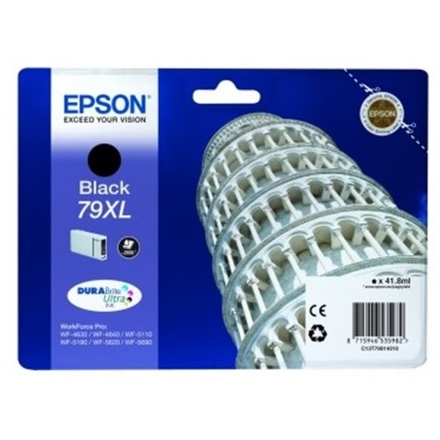 EPSON Singlepack Black 79XL DURABrite Ultra Ink, C13T79014010 - originální
