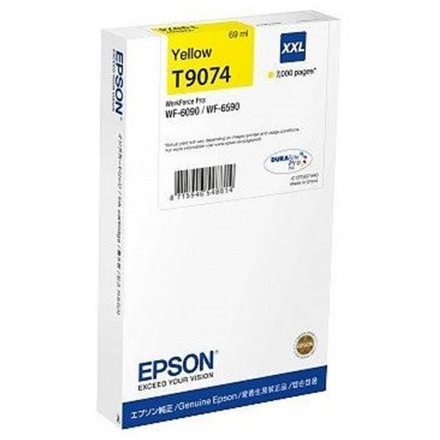 EPSON WF-6xxx Ink Cartridge Yellow XXL, C13T907440 - originální