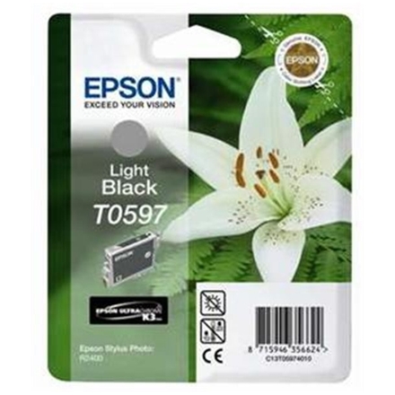 EPSON Ink ctrg light black pro R2400 T0597, C13T05974010 - originální