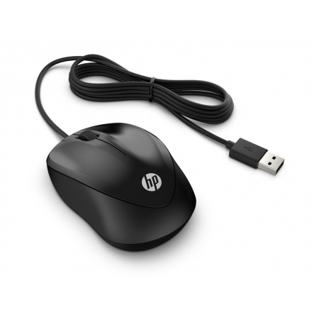HP Wired 1000/Cestovní/Optická/Drátová USB/Černá, 4QM14AA#ABB