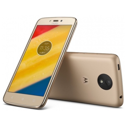 Lenovo Moto C Plus Dual SIM/5" IPS/1280x720/Quad-Core/1,3GHz/2GB/16GB/8Mpx/LTE/Android 7.0/Zlatá, PA800124CZ