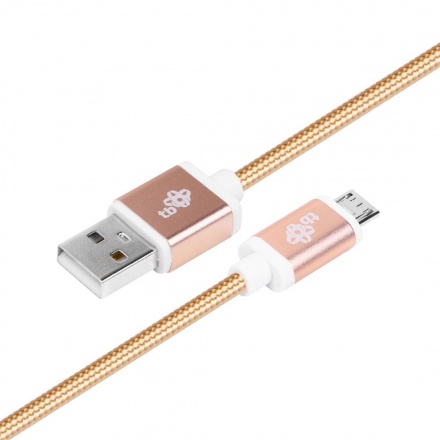 TB Touch kabel USB - micro USB, 1,5m, gold, AKTBXKU2SBA150G