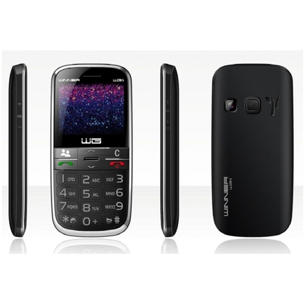 Tlačítkový mobilní telefon Winner WG15 černá