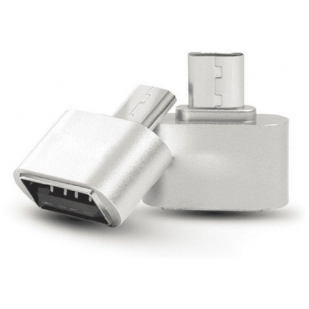 Adaptér USB 2.0 na Micro USB šedá 8591194078606