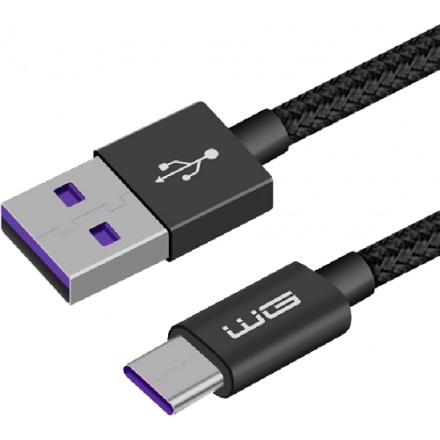 Winner USB-C kabel 5A 1 m, černá