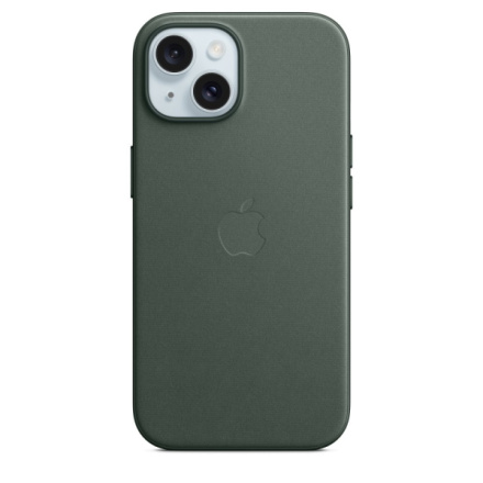 Apple FineWoven Kryt vč. MagSafe pro iPhone 15 Evergreen, MT3J3ZM/A