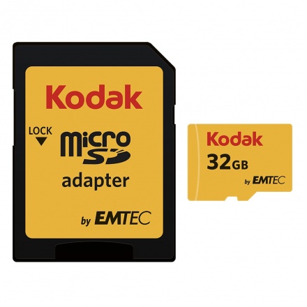 microSDHC 32GB Kodak Class 10 w/a (EU Blister), 2441239