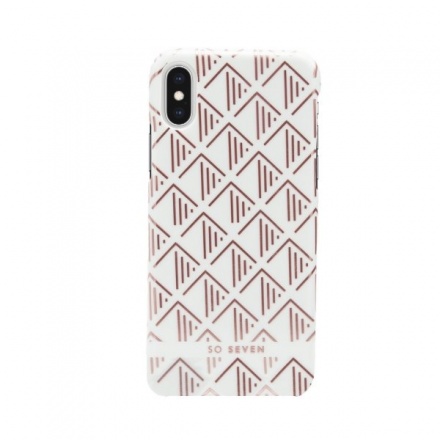 SoSeven Fashion Paris White/Rose Gold Triangle Cover pro iPhone X/XS, 2442446