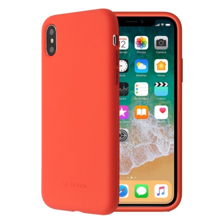SoSeven Smoothie Silikonový Kryt pro iPhone X/XS Orange (EU Blister), 2445505