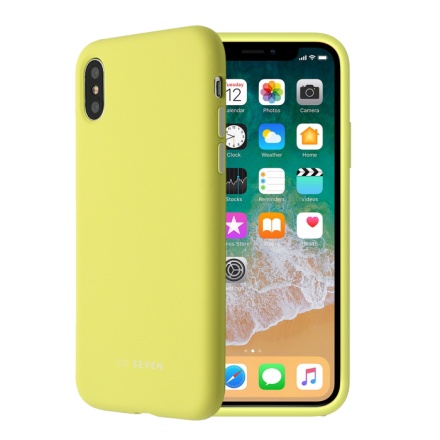 SoSeven Smoothie Silikonový Kryt pro iPhone X/XS Yellow (EU Blister), 2445514