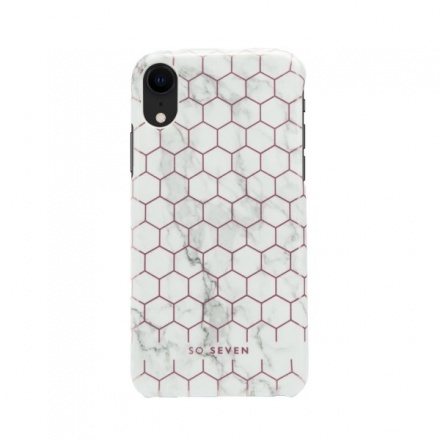 SoSeven Fashion Milan Hexagonal Marble White/Rose Gold pro iPhone XR, 2442443