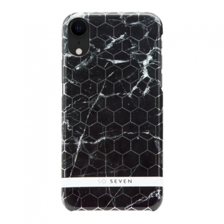 SoSeven Fashion Milan Hexagonal Marble Black/Silver pro iPhone XR, 2442444