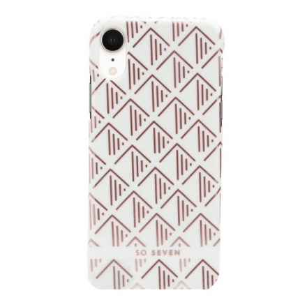 SoSeven Fashion Paris White/Rose Gold Triangle Cover pro iPhone XR, 2442441