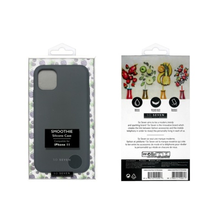 SoSeven Smoothie Silikonový Kryt pro iPhone 11 Black (EU Blister), 2449403