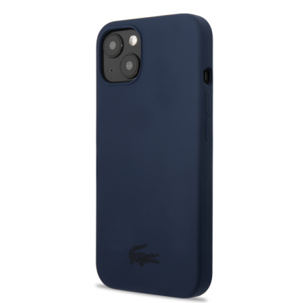 Lacoste Liquid Silicone Glossy Printing Logo Kryt pro iPhone 13 Navy, LCHCP13MSV