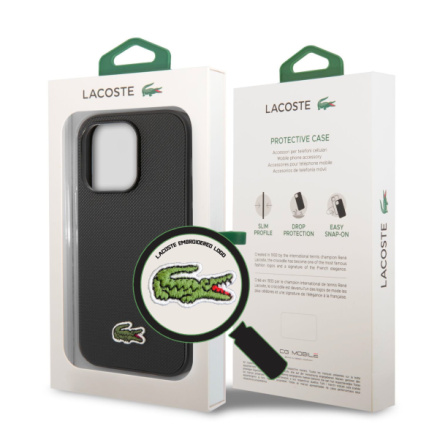 Lacoste Iconic Petit Pique Logo Zadní Kryt pro iPhone 14 Pro Red, LCHCP14LPVCR