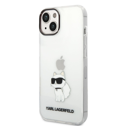 Karl Lagerfeld IML Choupette NFT Zadní Kryt pro iPhone 14 Plus Transparent, KLHCP14MHNCHTCT