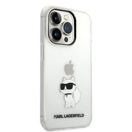 Karl Lagerfeld IML Choupette NFT Zadní Kryt pro iPhone 14 Pro Transparent, KLHCP14LHNCHTCT