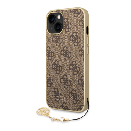 Guess 4G Charms Zadní Kryt pro iPhone 14 Brown, GUHCP14SGF4GBR