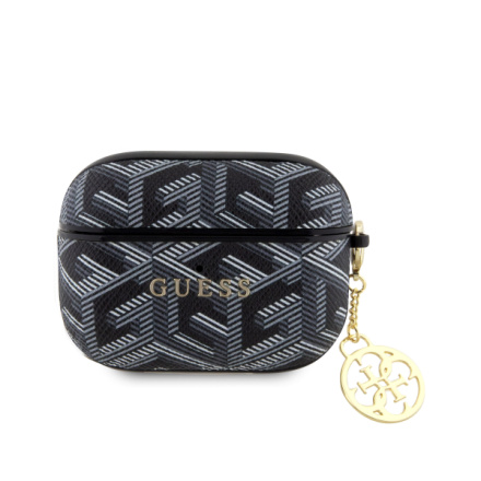 Guess PU G Cube Charm Pouzdro pro AirPods Pro Black, GUAPPGCE4CK