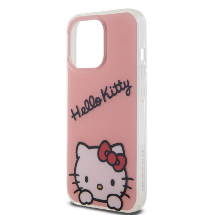 Hello Kitty IML Daydreaming Logo Zadní Kryt pro iPhone 13 Pro Pink, HKHCP13LHKDSP