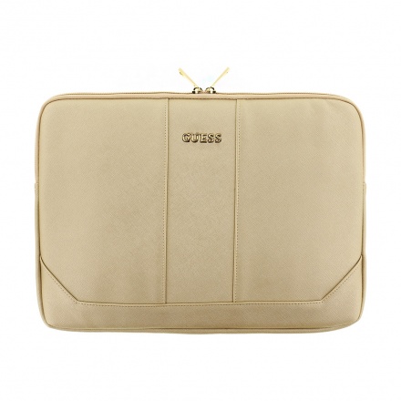 GUCS13TBE Guess Saffiano Pouzdro Beige pro 13" Notebook, 32536