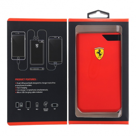 FEPBI606RE Ferrari LCD PowerBank 5000mAh Red , 2438631