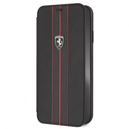 FEURFLBKI65BKR Ferrari Off Track Logo Book Case Black pro iPhone XS Max, 2441426