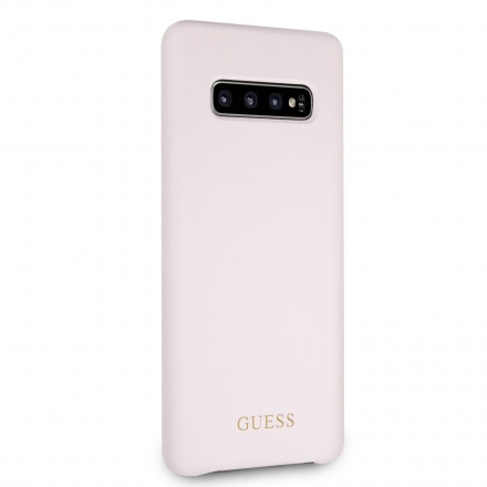 GUHCS10PLSGLLP Guess Silikonový Kryt pro Samsung Galaxy S10 Plus Pink, 2448943