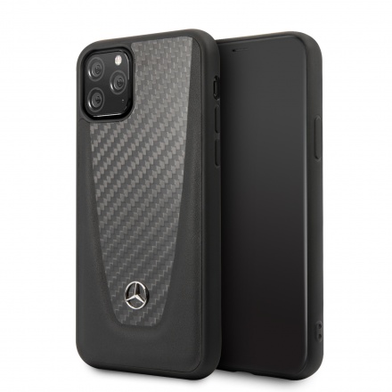 MEHCN61ACABK Mercedes Carbon Fiber Kryt pro iPhone 11 Black, 2449532