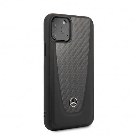 MEHCN61ACABK Mercedes Carbon Fiber Kryt pro iPhone 11 Black, 2449532