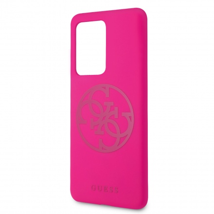 GUHCS69LS4GFU Guess 4G Tone Logo Kryt pro Samsung Galaxy S20 Ultra Fuschia, 2450284