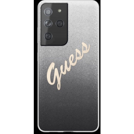 GUHCS21LPCUGLSBK Guess PC/TPU Vintage Zadní Kryt pro Samsung Galaxy S21 Ultra Gradient Black , 57983101749