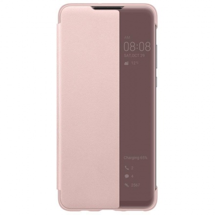 Huawei Original S-View Pouzdro Pink pro Huawei P30 Lite, 2443784