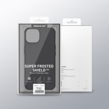 Nillkin Super Frosted PRO Zadní Kryt pro Apple iPhone 13/14 Black (Without Logo Cutout), 57983110500