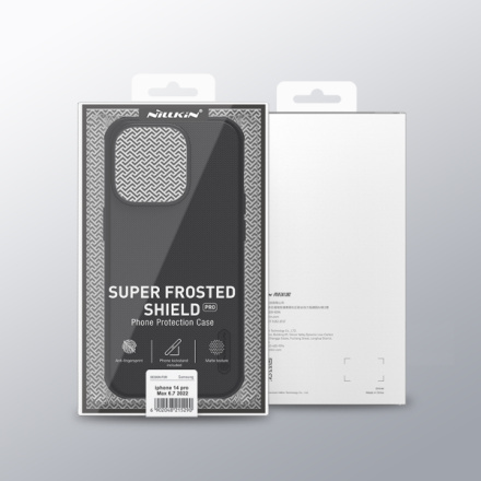 Nillkin Super Frosted PRO Zadní Kryt pro Apple iPhone 14 PRO MAX Black (Without Logo Cutout), 57983110515