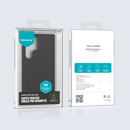 Nillkin Super Frosted PRO Magnetic Zadní Kryt pro Samsung Galaxy S22 Ultra Black, 57983114870