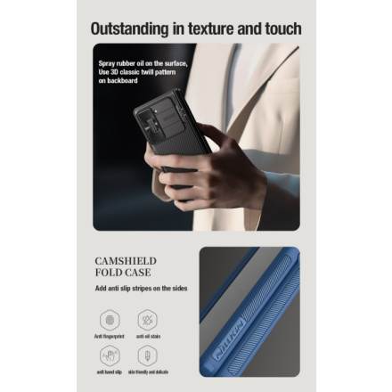 Nillkin CamShield FOLD Stand Zadní Kryt pro Samsung Galaxy Z Fold 5 Black, 57983117199